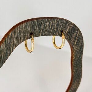 14K Yellow Gold Hoop Earrings